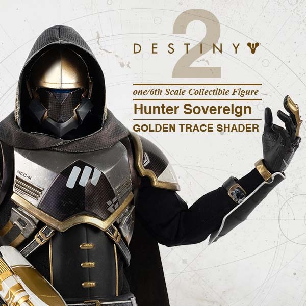 DESTINY 2 - Hunter Sovereign 1/6 Scale Collectible Figure GOLDEN TRACE SHADER