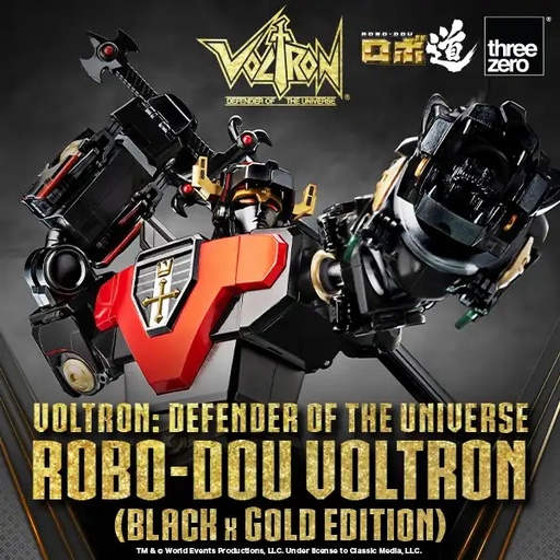 [351] Voltron: Defender of the Universe ROBO-DOU Voltron (Black x Gold Edition)