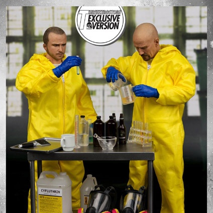 [1871] Breaking Bad Heisenberg & Jesse Hazmat Suit Combo