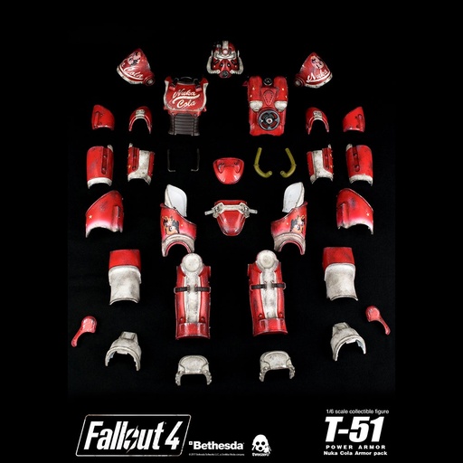 [1482] Fallout 4 T-51 Power Armor Nuka Cola Armor Pack