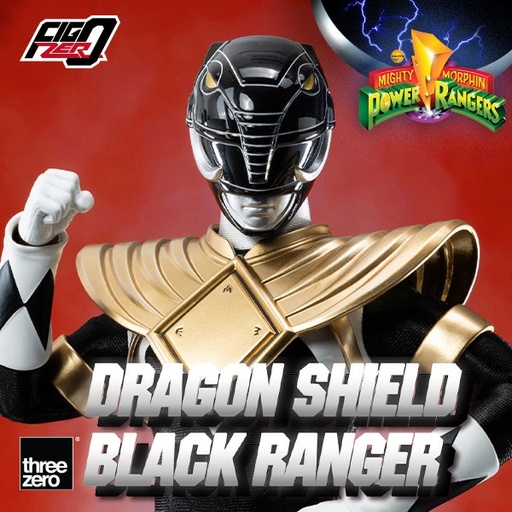 [608] Mighty Morphin Power Rangers FigZero 1/6 Dragon Shield Black Ranger